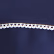 Navy With Picot Trim