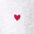 Light Gray Heart Print