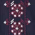 Dark Indigo Embroidered