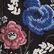 Washed Black Floral Embroidery