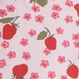 Strawberry Print With Picot Trim